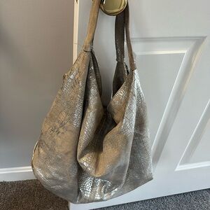 Leather Snakeskin Purse